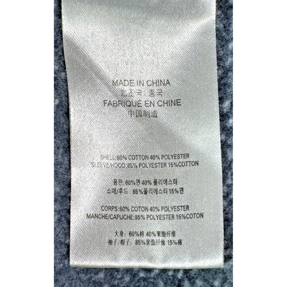 Hooey Blue and Multicolor Geometric Women's Hoodie. ☆ Fits Like EXTRA LARGE - Picture 8 of 11